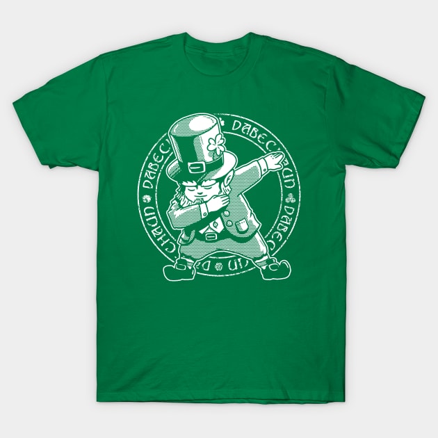 Dabechaun Dabbing Leprechaun St. Patrick's Day T-Shirt White T-Shirt by vo_maria